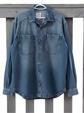 COTTON-ON Heavy Cotton Denim Shacket S-M|P/M